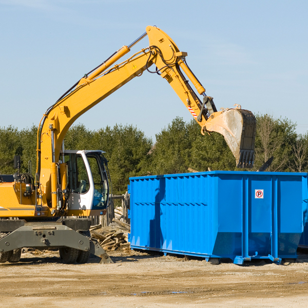 are there any restrictions on where a residential dumpster can be placed in Chatsworth Illinois